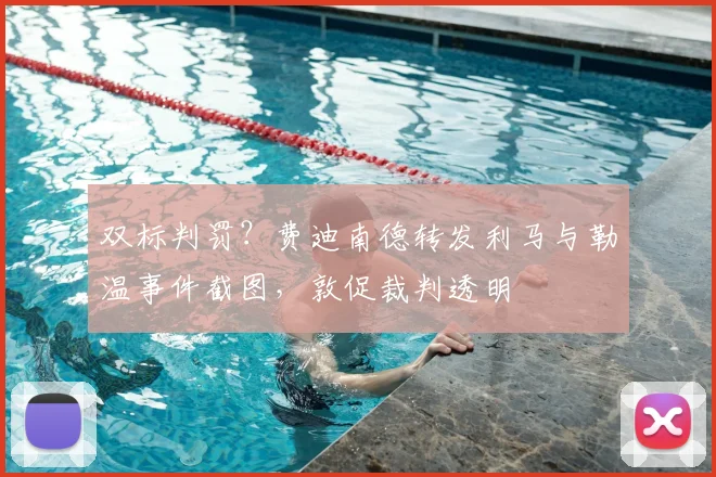 双标判罚?费迪南德转发利马与勒温事件截图,敦促裁判透明